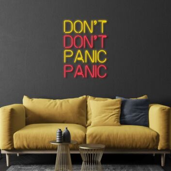 Dont Panic Neon Sign