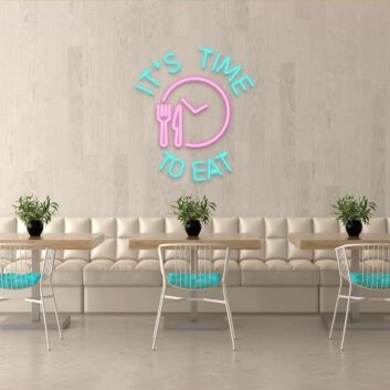 Its Time To Eat Neon Sign