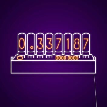 Steins Gate Divergence Meter Neon Sign