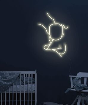 Parents and Baby Neon Sign