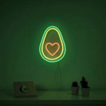 Avocado Heart Neon Sign