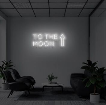 TO THE MOON&quot; LED Neon Sign