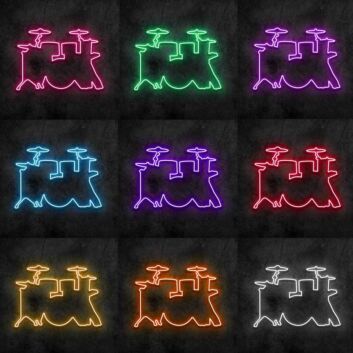 Drums Neon Sign