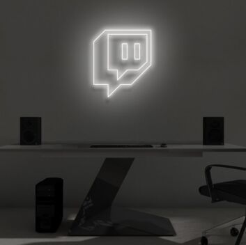 &quot;TWITCH V2&quot; LED Neon Sign