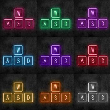 WASD Neon Sign
