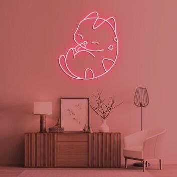 Cute Kitty V1 Neon Sign