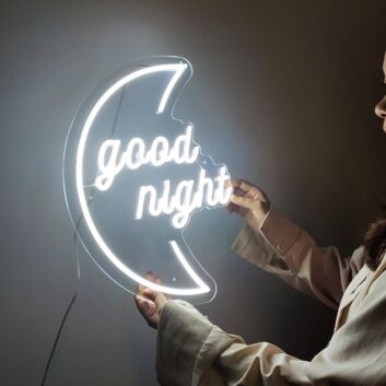 Good Night Moon Neon Sign
