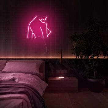 Mini Lady Body Back Neon Sign