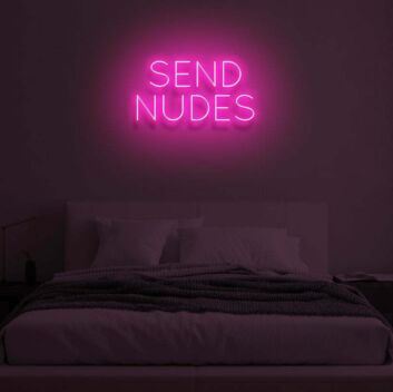 &quot;SEND NUDES&quot; LED Neon Sign