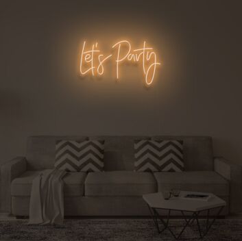 "LET&#39;S PARTY"LED Neon Sign