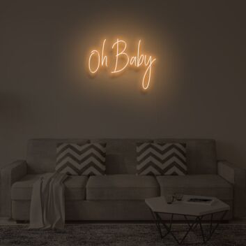 OH BABY" LED Neon Sign