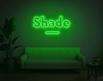 Shade neon sign