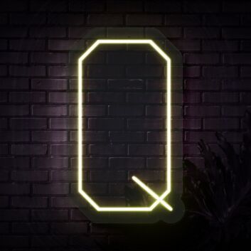 Personalized Initial Letter Q Neon Sign MNC41536