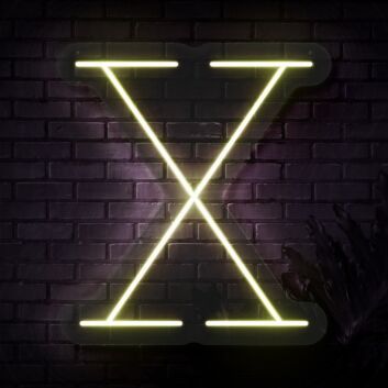 Personalized Initial Letter X Neon Sign MNC41543