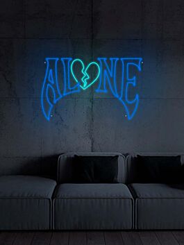 Gothic Style Alone Neon Sign