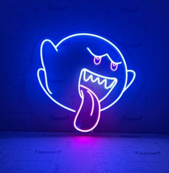 Mario Boo Neon Sign