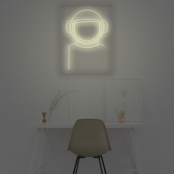 Astronauts Square Neon Sign
