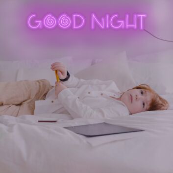 Goodnight Neon Sign For Childrens Room
