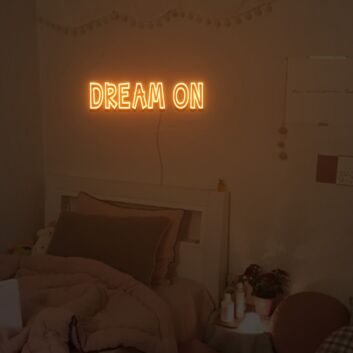 Dream On Neon Sign Neon Light Signs Custom For Wedding Bar Party Home Decoration
