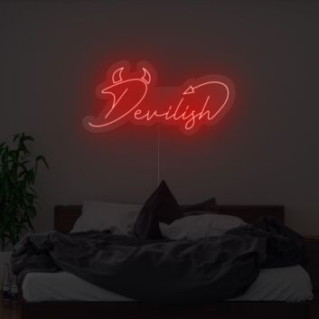 Devilish Neon Sign