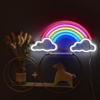 Rainbow in the cloud &#8211; Led Neon Sign