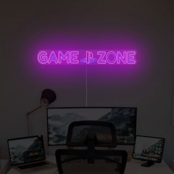 Playstation Game Zone Neon Sign