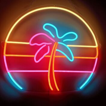 Retro Palm Tree &#8211; Led Neon Sign