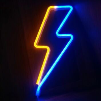 Bowie lightning bolt &#8211; LED neon sign