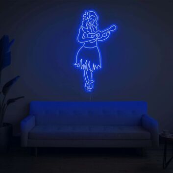Hula Girl LED Neon Sign