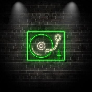 Vinyl Record Neon Sign