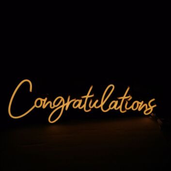 Congratulations Neon Sign