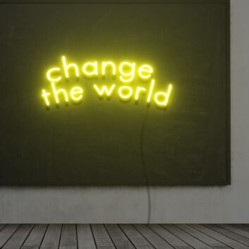 Change The World Neon Sign Lights Night Lamp Led Neon Sign Light For Home Party