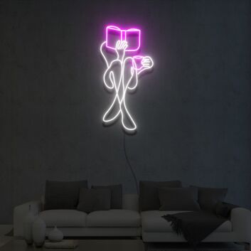 Woman Reading Neon Sign Lights Night Lamp Led Neon Sign Light For Home Party