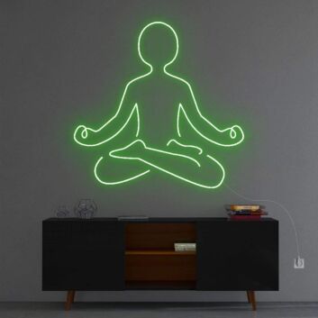 &#39;Meditation&#39; Neon Sign