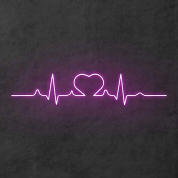 &#39;Heartbeat&#39; Neon Sign