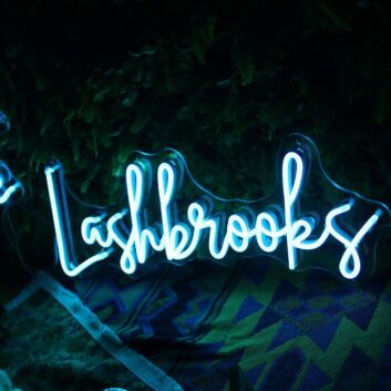 The Lashbaooks Neon Sign