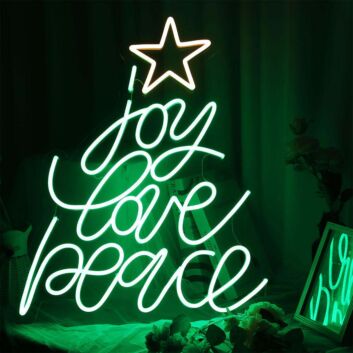 Joy Love Peace Neon Sign