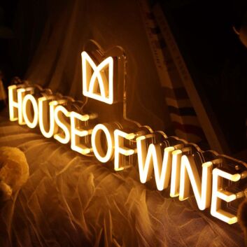 House of Wine Neon Sign