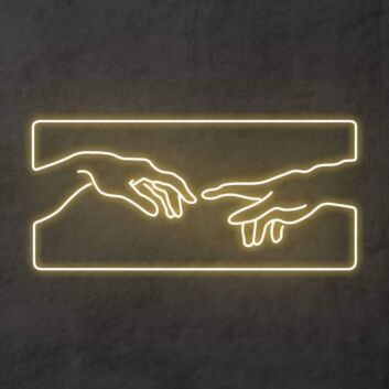 Creation of Adam Neon Sign