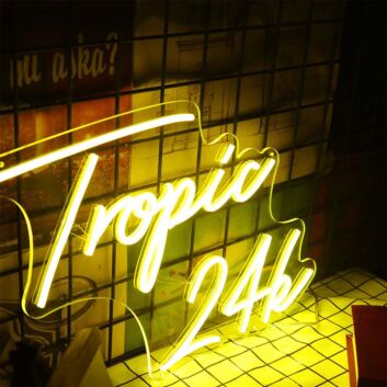 Tropic 24h Neon Sign