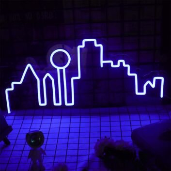 City Skyline Neon Sign