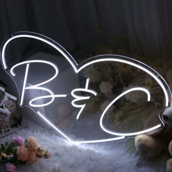 B And C Neon Sign