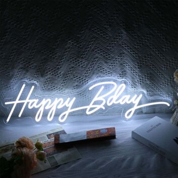 Happy Bday Neon Sign