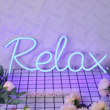 Relax Blue Neon Sign