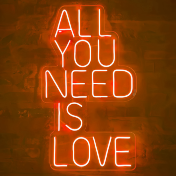 &#39;ALL YOU NEED IS LOVE&#39; Neon Sign