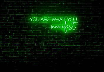 You Are What You Manifest LED Neon Sign