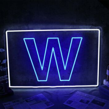 W Neon Sign