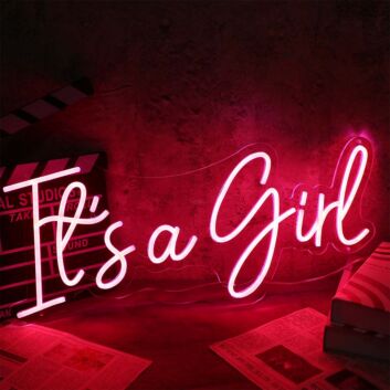 It Is A Girl Neon Sign