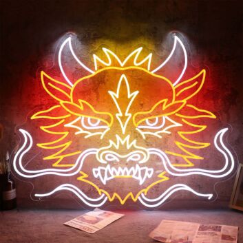 Deagon Head Neon Sign