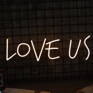 Love Us Neon Sign